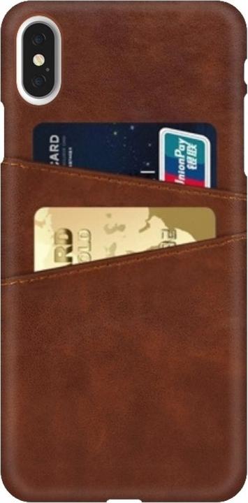 Produktbild Screenguard Apple iPhone XS CardCaddy Leder Backcase mit Kartenfächern (Apple iPhone XS)