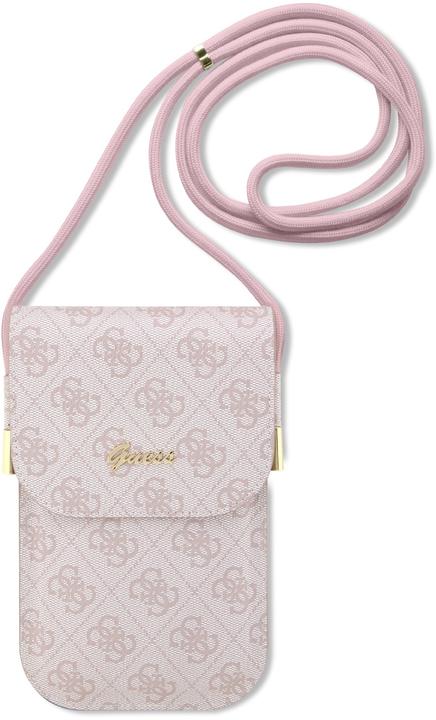 Produktbild Guess PU 4G-Handytasche aus Metall mit Logo-Schriftzug, Rosa