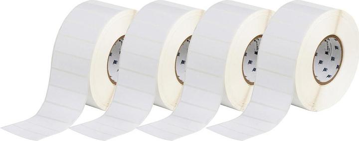 Actual product image Brady XTHT-18-8423-5, polyester, white, 76.20 x 25.40 mm, permanent (5000 E.)
