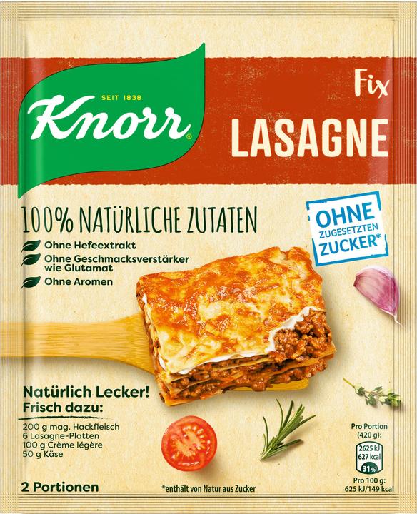 Produktbild Knorr Natürlich Lecker! Lasagne (43 g)