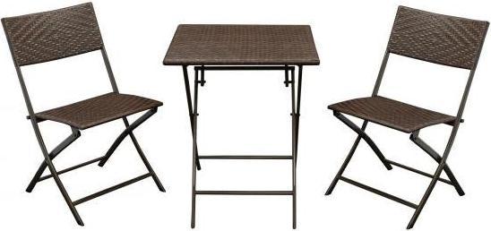 Immagine prodotto Degamo Set da bistrot ROSSANO 3 pezzi pieghevole (60 cm)