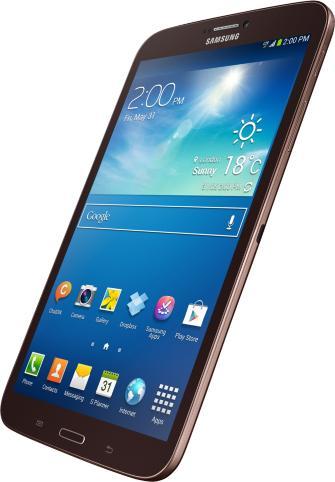 Produktbild Samsung Galaxy Tab 3 8.0 SM-T315 - WiFi (4G, 8", 16 GB, Brown, Gold)