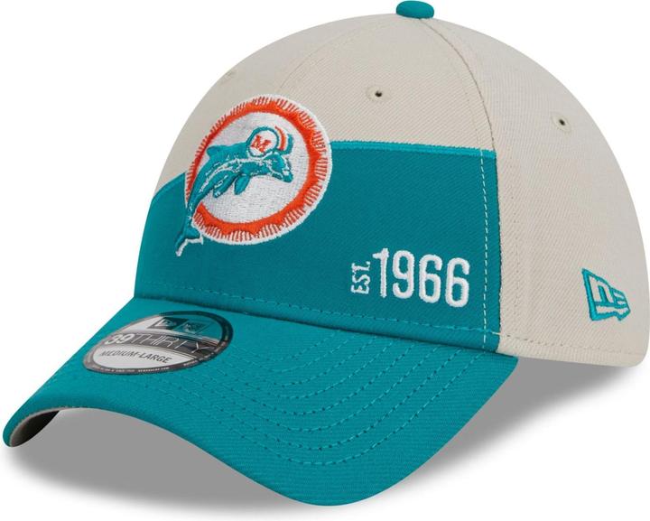 New Era 39Thirty Cap - SIDELINE HISTORIC Miami Dolphins S/M (S/M)