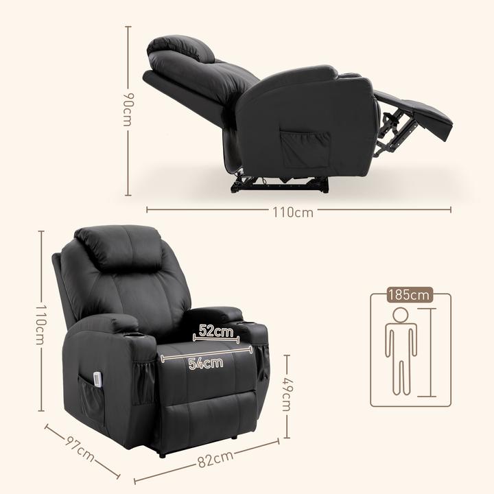 Produktbild Homcom Massagesessel mit Liegefunktion