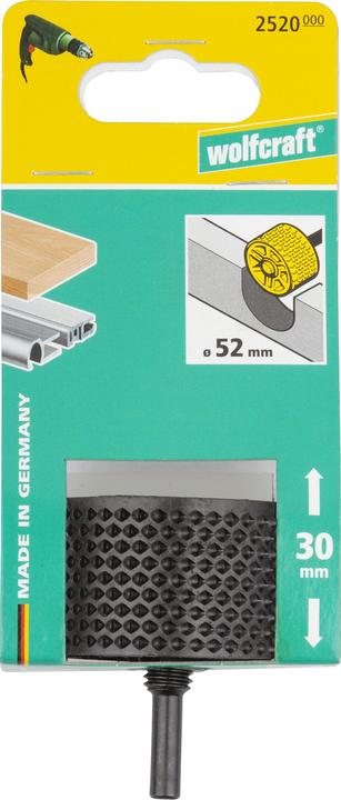 Actual product image wolfcraft Drum Rasp, Ø 52 mm (6 micrometres)