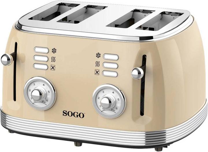 Actual product image Sogo 4 Slice Toaster Eternal Retro Series