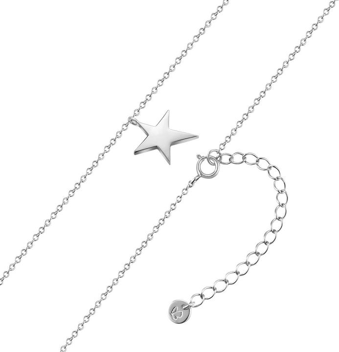 Actual product image Glanzstücke München Ladies necklace star sterling silver - 34514 (Sterling Silver, 40 - 45 cm)