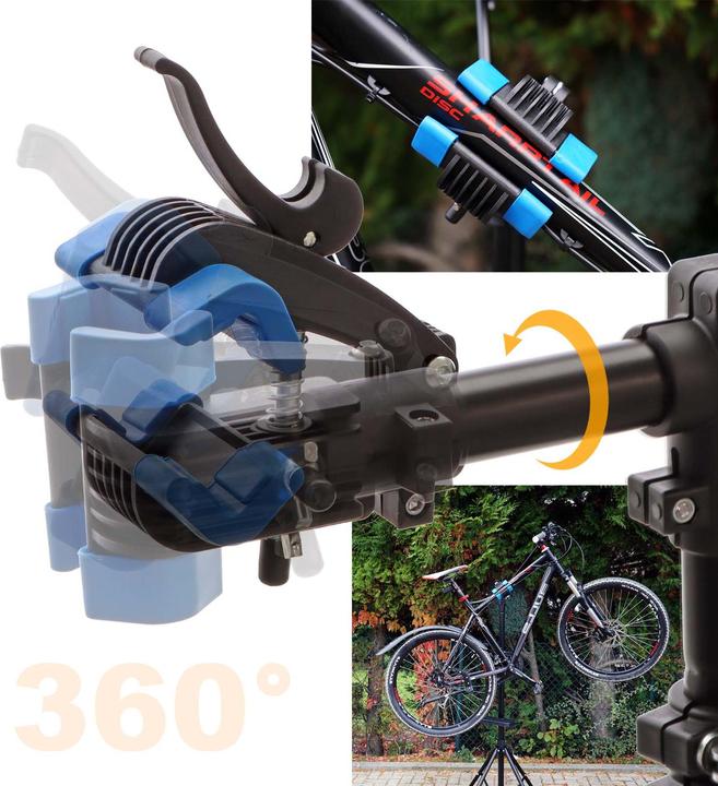 Actual product image Wiltec Repair stand 360° swivelling 30kg adjustable bike assembly stand