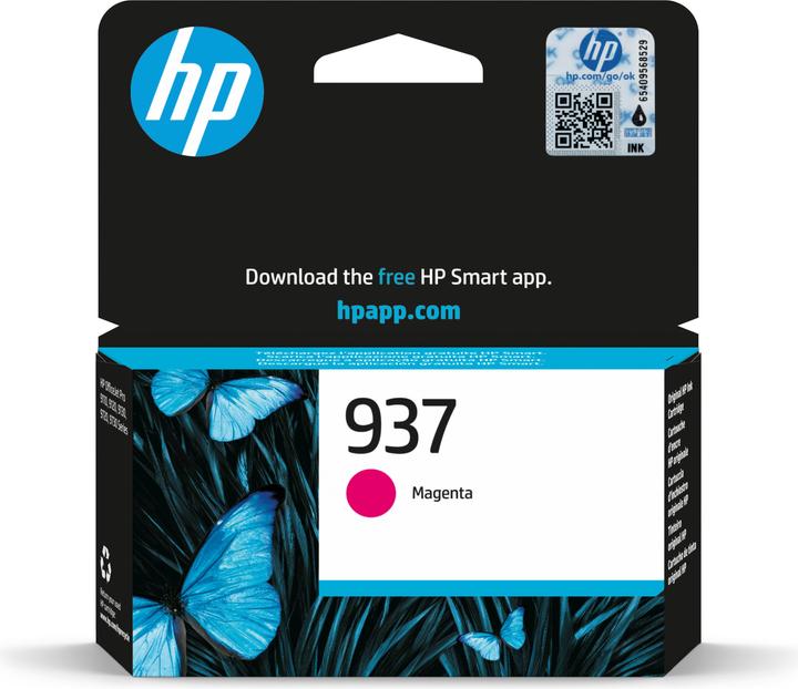 HP Cartuccia di inchiostro magenta originale 937, 1 pz (M)