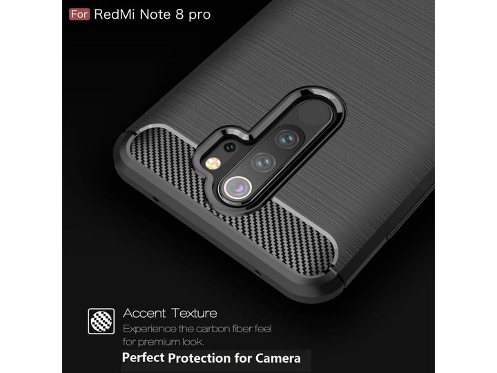 Immagine prodotto Screenguard Xiaomi Redmi Note 8 Pro Cover Carbon Brushed Soft TPU (Xiaomi Redmi Note 8 Pro)