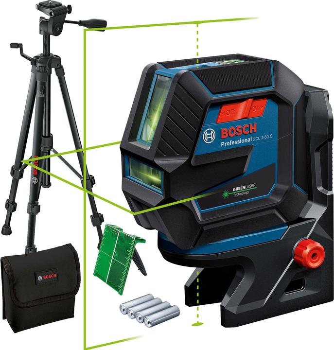 Trépied, Batterie, Plaque de cible laser, Support rotatif, Sac