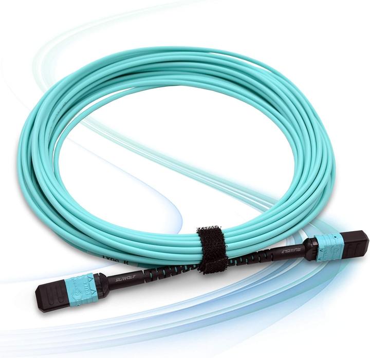Actual product image Suwolf MPO zu MPO LWL Patchkabel (12 Fasern, Typ-B) (1 m)