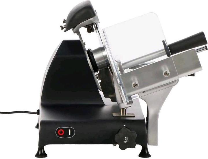 Actual product image Berkel Red Line 250 matt black slicer with 250 mm steel blade