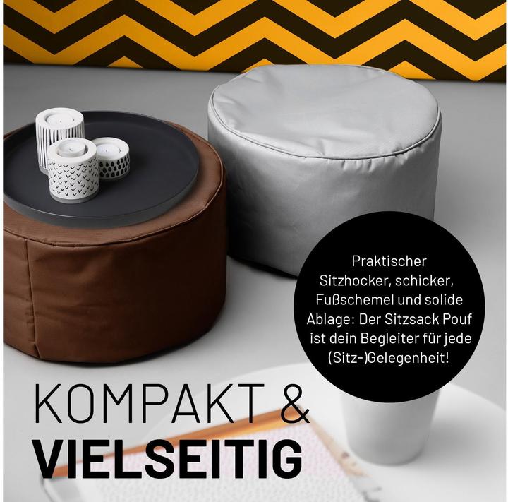 Immagine prodotto Lumaland Sitzsack 45 x 25 cm, Braun