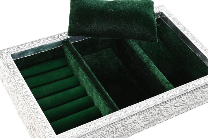 Produktbild Esprit Box-Schmuckkästchen Home grün Silberfarben Holz Aluminium 25 x 15 x 5 cm