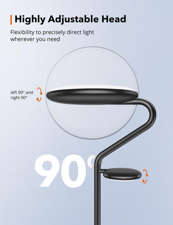 Actual product image Taotronics TT-DL072 Floor lamp white 10 W (500 lm)
