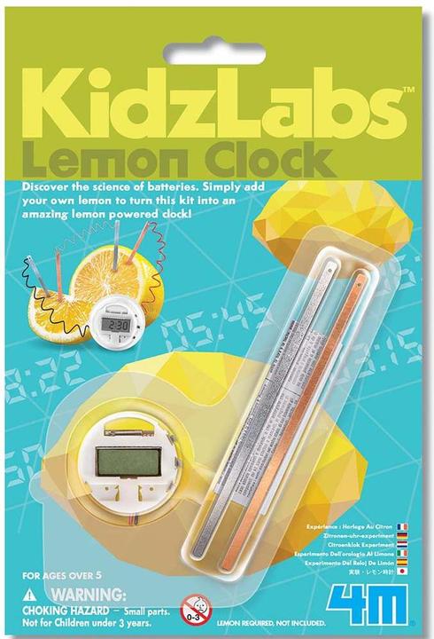 Actual product image 4M Kidzlabs Lemon Clock - Clock - Boy/Girl