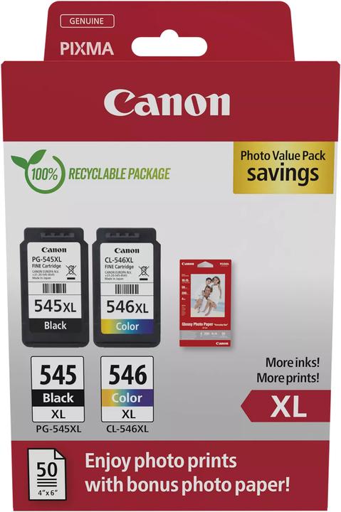 Produktbild Canon PG-545XL/CL-546XL Photo Value Pack (Color, BK)