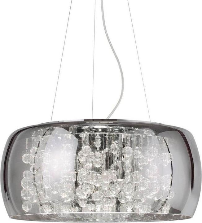 Productafbeelding Ideal lux AUDI-80 G9 hanglamp 8x ⌀500mm dimbaar rookglas warm wit 197654 (G9, 370 lm)