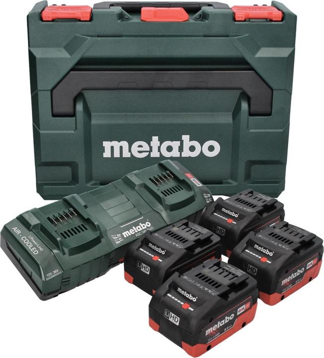 Image du produit Metabo Kit de base LiHD 18 V + 4x batterie 8,0 Ah +Â 2x chargeur + metaBOX ( 685135000 ) (18 V)