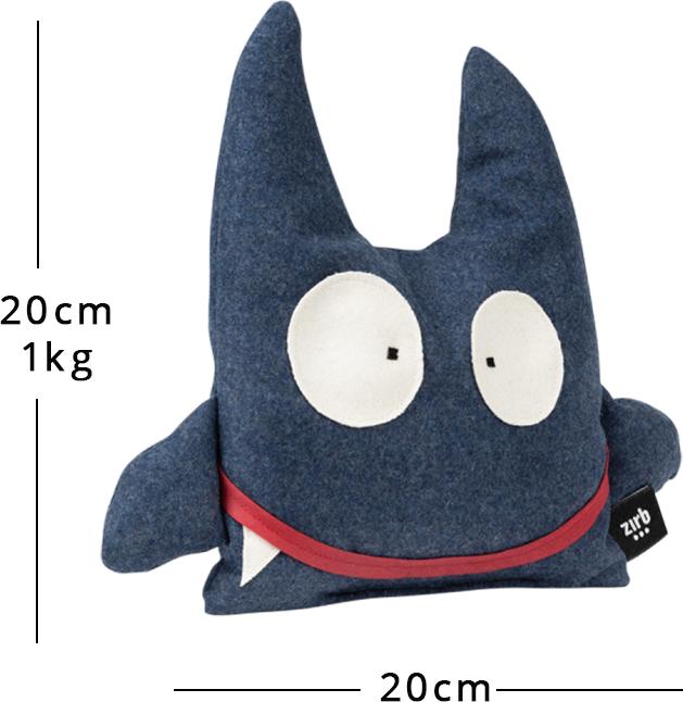 Produktbild Zirb. Zirb Wassermonster Zirbenkissen 20x20cm blau (3348 ml)