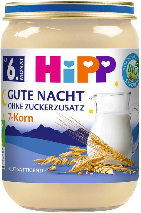 Actual product image Hipp Organic Good Night, 7-grain, without added sugar (190 g)