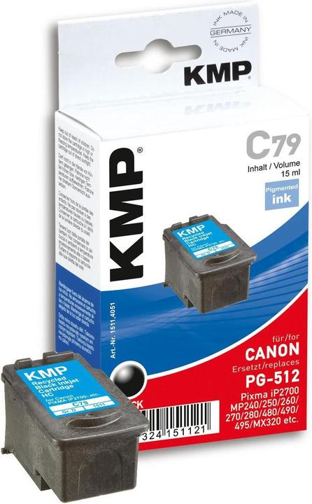 Image du produit KMP C79 Cartouche d'encre compatible avec Canon PG-512 (CF)