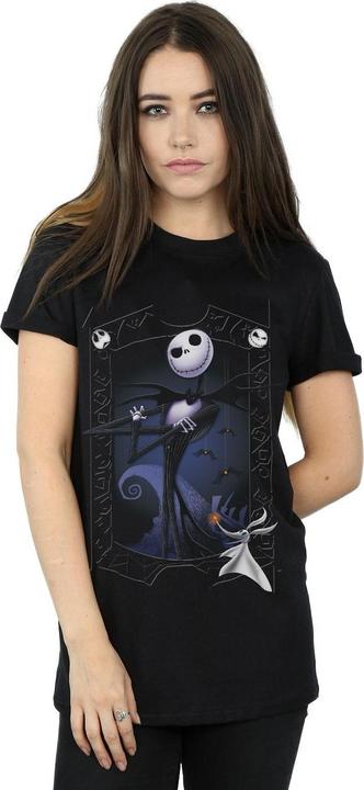 Actual product image Disney Womens/Ladies Nightmare Before Christmas Pumpkin King Cotton Boyfriend T-Shirt (M)