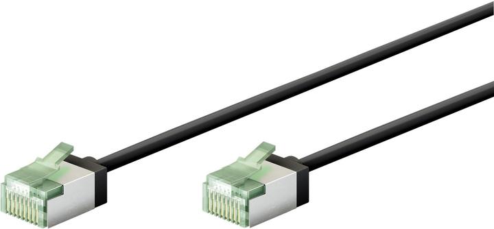Produktbild Goobay Ultraflexibles CAT 8.1 Patchkabel, slim, U/FTP, schwarz (U/FTP, CAT8.1, 1 m)