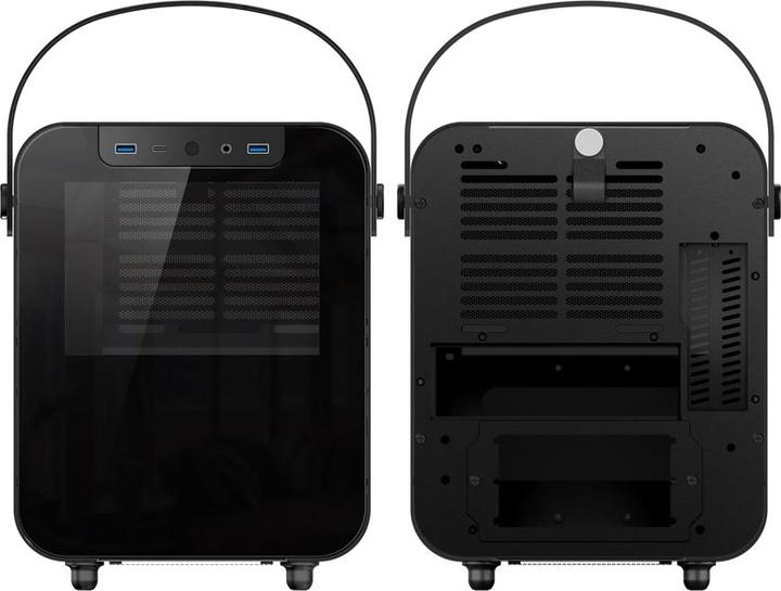 Actual product image Jonsplus BO 100 black housing (Mini-ITX, Mini-DTX)