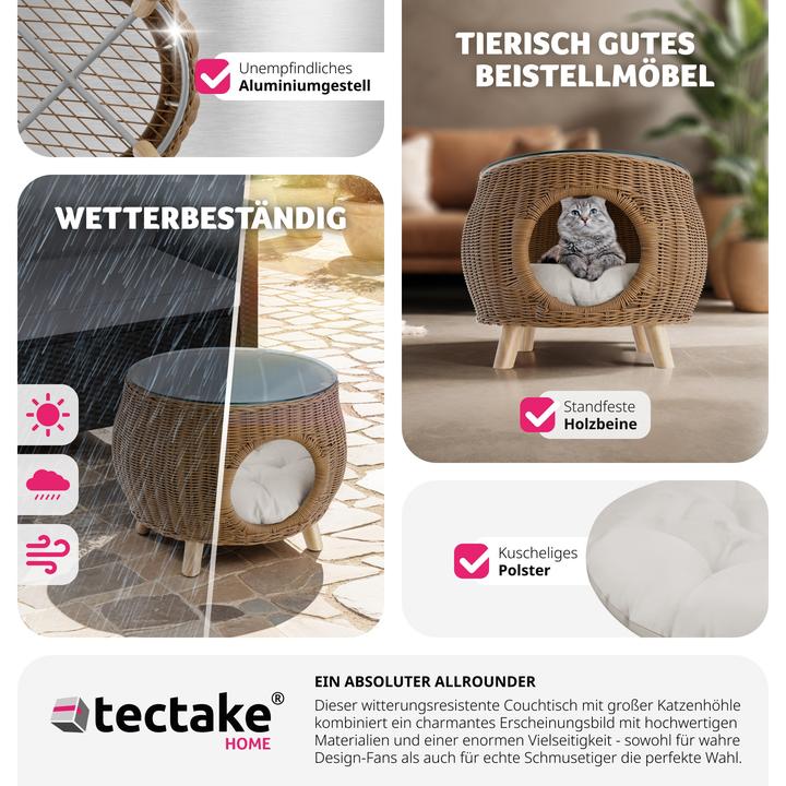 Image du produit tectake Tivoli mit Haustierbett (54 x 54 x 40 cm)