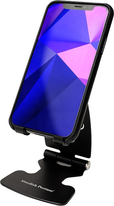 Actual product image Swedish Posture Ergonomic foldable aluminum table mount for smartphone