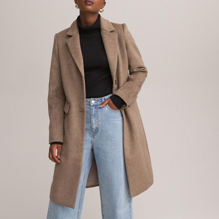 Image du produit La Redoute Collections Manteau avec fermeture à boutons (38)