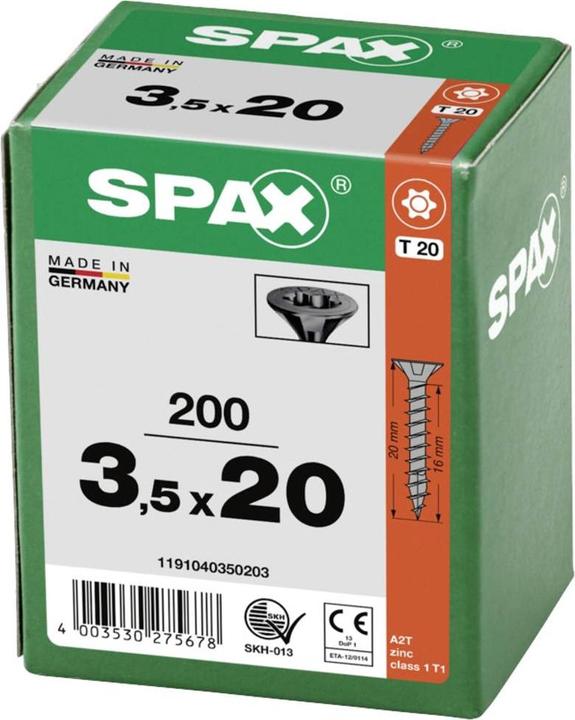 Actual product image Spax Chipboard screws (200 Screws per piece)