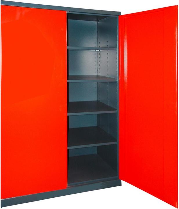 Immagine prodotto Dema Armadio "XXL" antracite / rosso 110x192x58 (53 cm, 192 cm)
