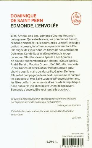 Produktbild Edmonde, l'envolée (Französisch, Dominique de Saint Pern, 2023)