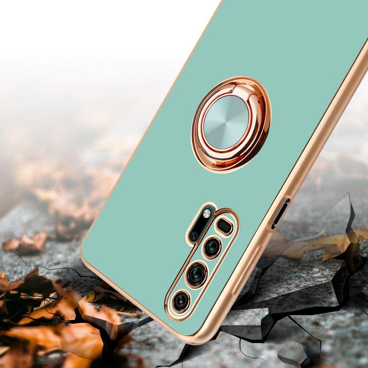 Image du produit Cadorabo Housse pour Honor 20 PRO en TPU avec protection pour appareil photo et anneau LM089 Style (Honor 20 Pro)