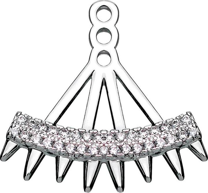 Immagine prodotto Star Piercing Orecchino Giacca d'argento con cristalli e coni