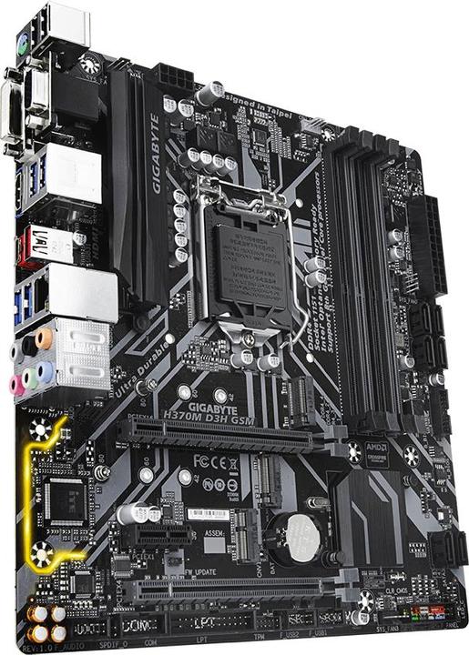 Immagine prodotto Gigabyte H370M D3H GSM S1151V2 H370 MAT (LGA 1151, Intel H370, mATX)