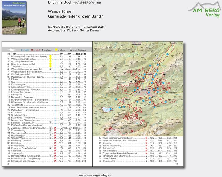 Produktbild Wanderführer Garmisch-Partenkirchen Band 1 (Deutsch, Susi Plott, Günter Durner, 2021)