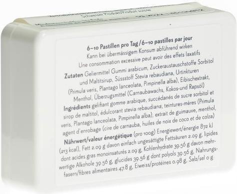 Nährwerte und Zutaten Phytopharma Altea Pastillen (40 Stück, Bonbon, 72 g)