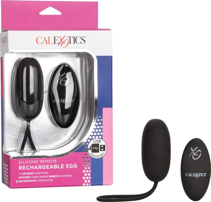 Actual product image CalExotics Silicone Remote Rechargeable Egg