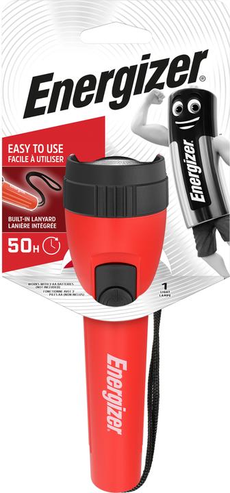 Actual product image Energizer Light 2AA - Hand-held flashing light - Red - Plastic - Buttons - LED - 7 lamps (15 cm, 25 lm)