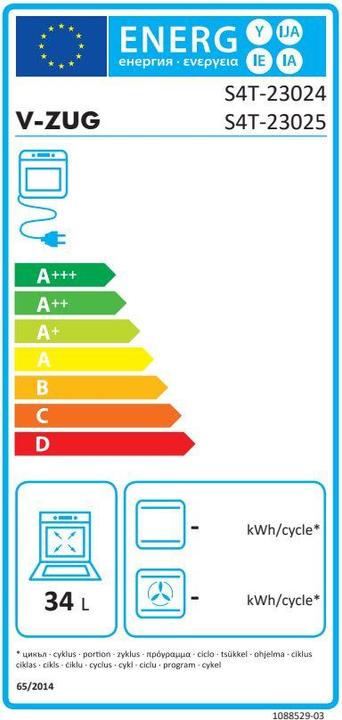 Energie-Label V-Zug 2302500003