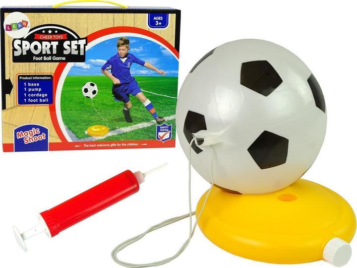 Image du produit Lean Toys Importation Leantoys Football Set Ball on String Pump