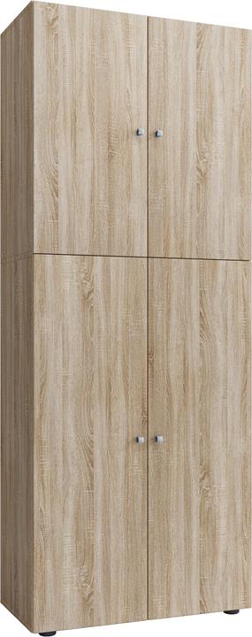 Image du produit VCM Armoire à balais en bois Lona avec portes battantes (70 x 37 cm)