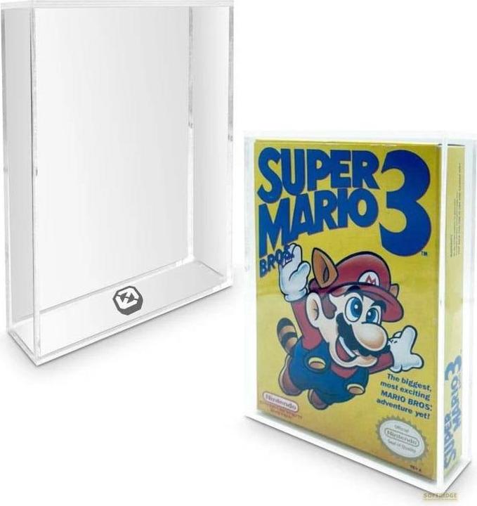 Actual product image Evoretro Acrylic case 2-pack for NES games (DSi XL)