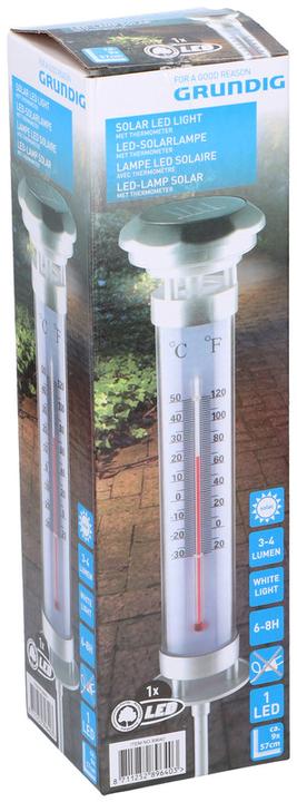 Immagine prodotto Grundig Lampada solare con termometro a LED (4 lm)