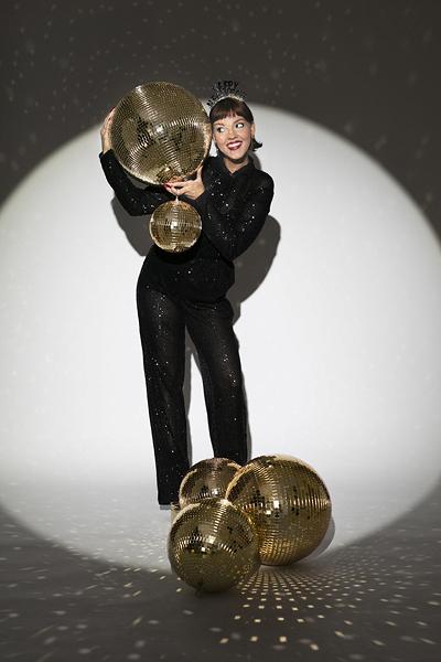 Produktbild Partydeco Partyaccessoire Discokugel Gold, 30 cm
