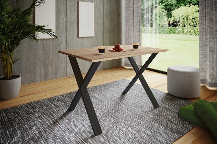 Image du produit VCM Table de salle à manger premium Table de salle à manger en bois "Xona X (76 x 110 x 50 cm)